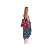 Noosa Sarongs Beets Cotton Tote Bag side on