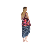 Noosa Sarongs Beets Cotton Tote Bag rear view