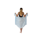 Noosa Sarongs Currumbin Beach Cotton Sarong holding sarong back view