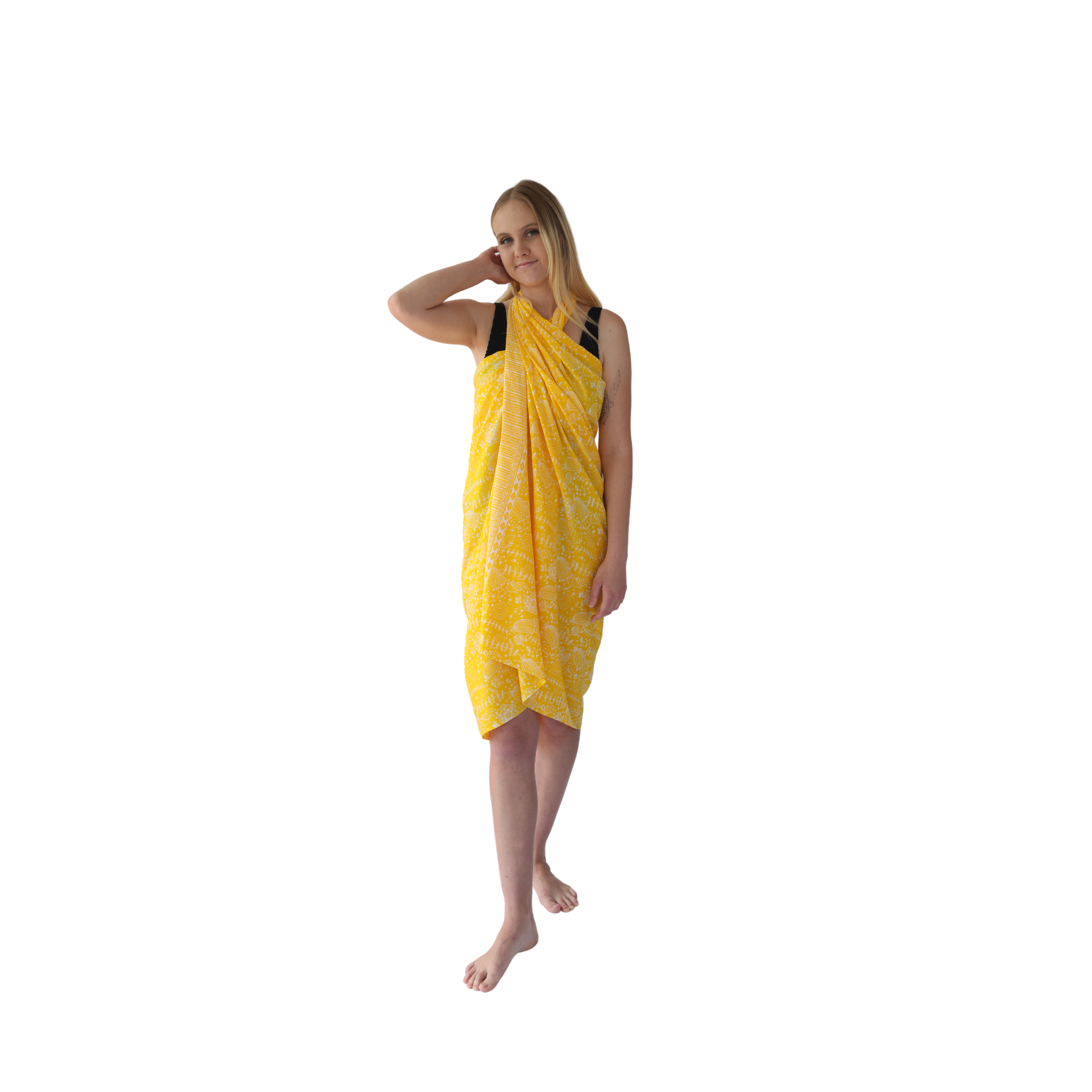 Noosa Sarongs Sunshine Beach Cotton Sarong halter dress front view