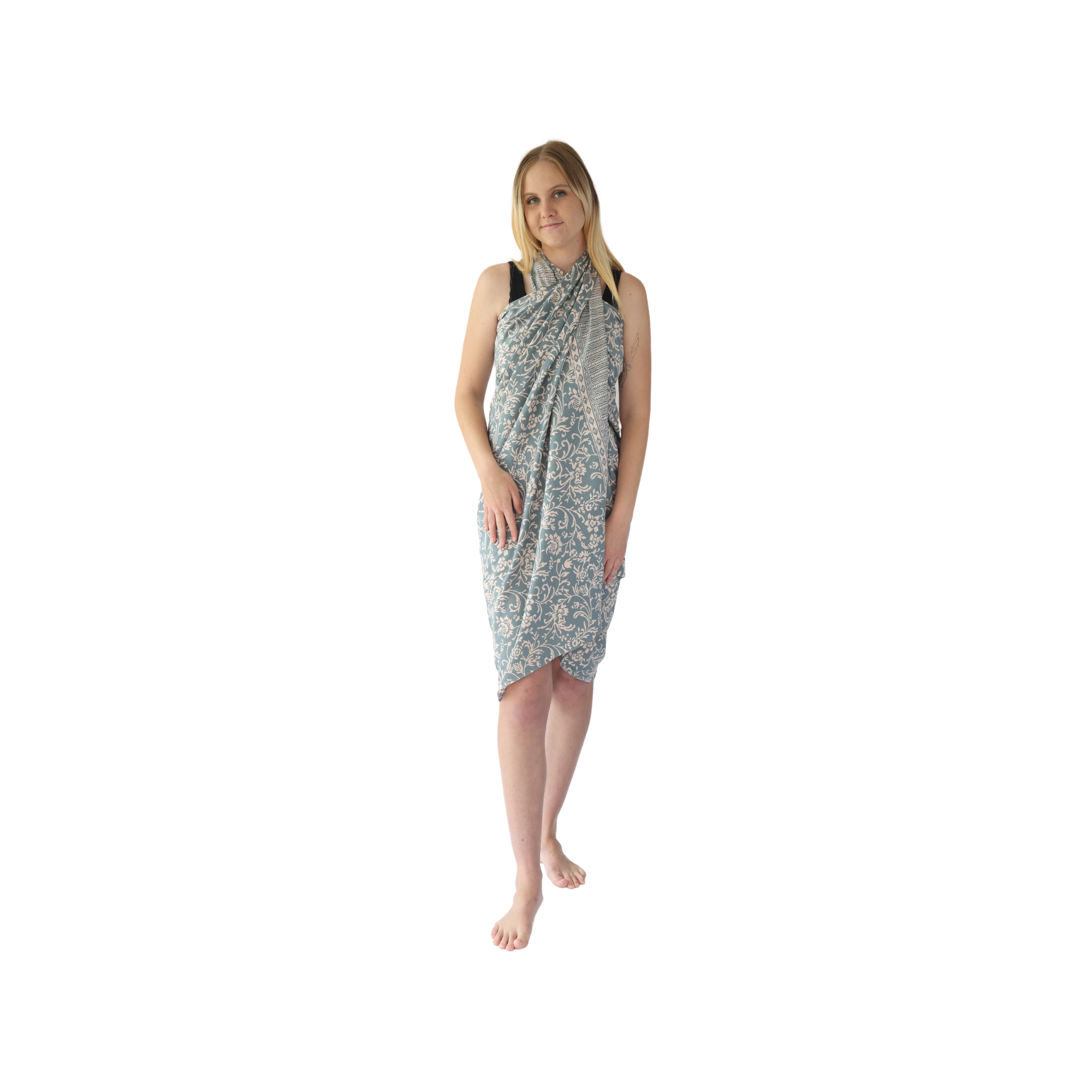 Noosa Sarongs Heron Island Beach Cotton Sarong short halter dress front view