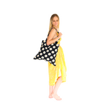 Noosa Sarongs Daisy black tote bags