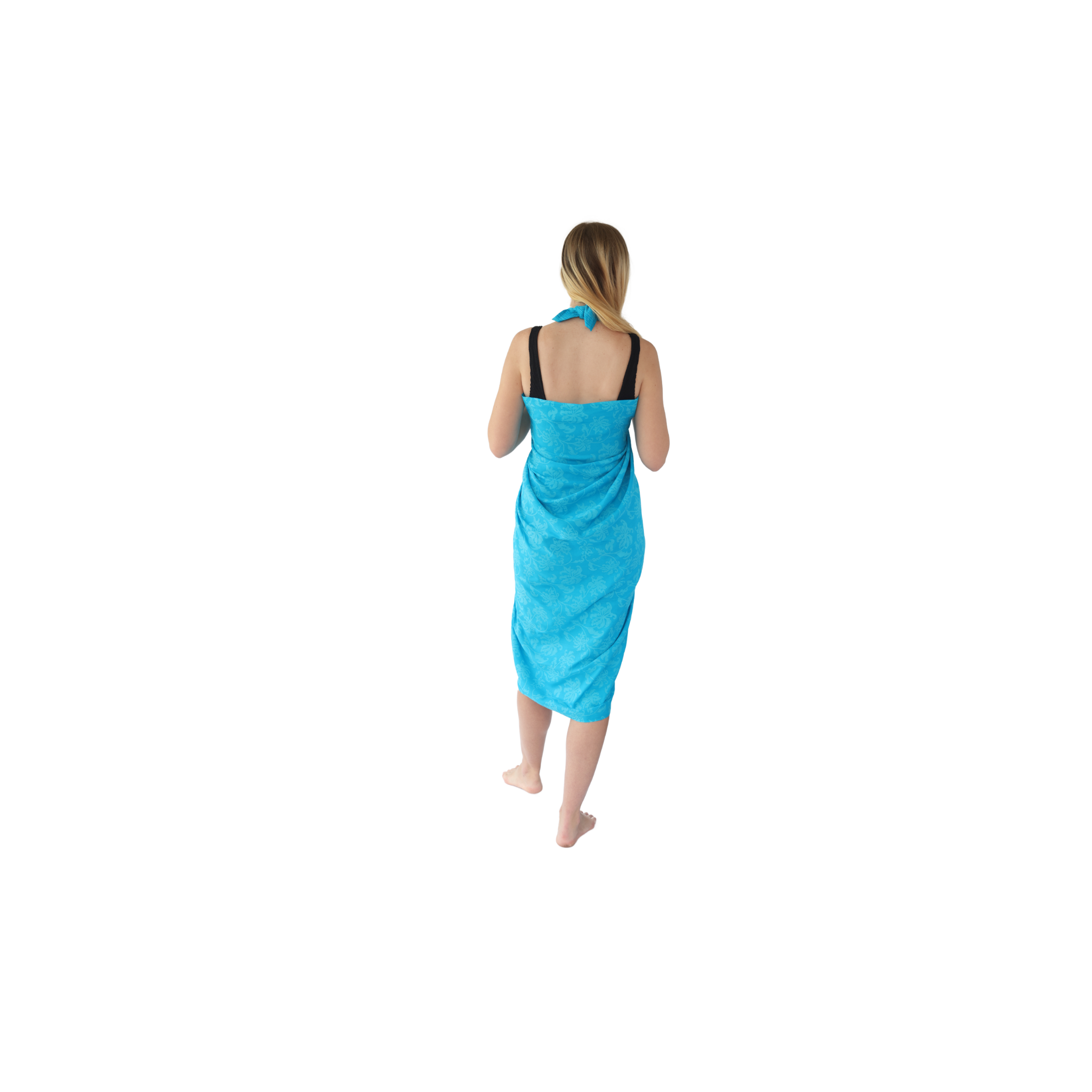 Noosa Sarongs Burleigh Beach Cotton Sarong halter dress back view