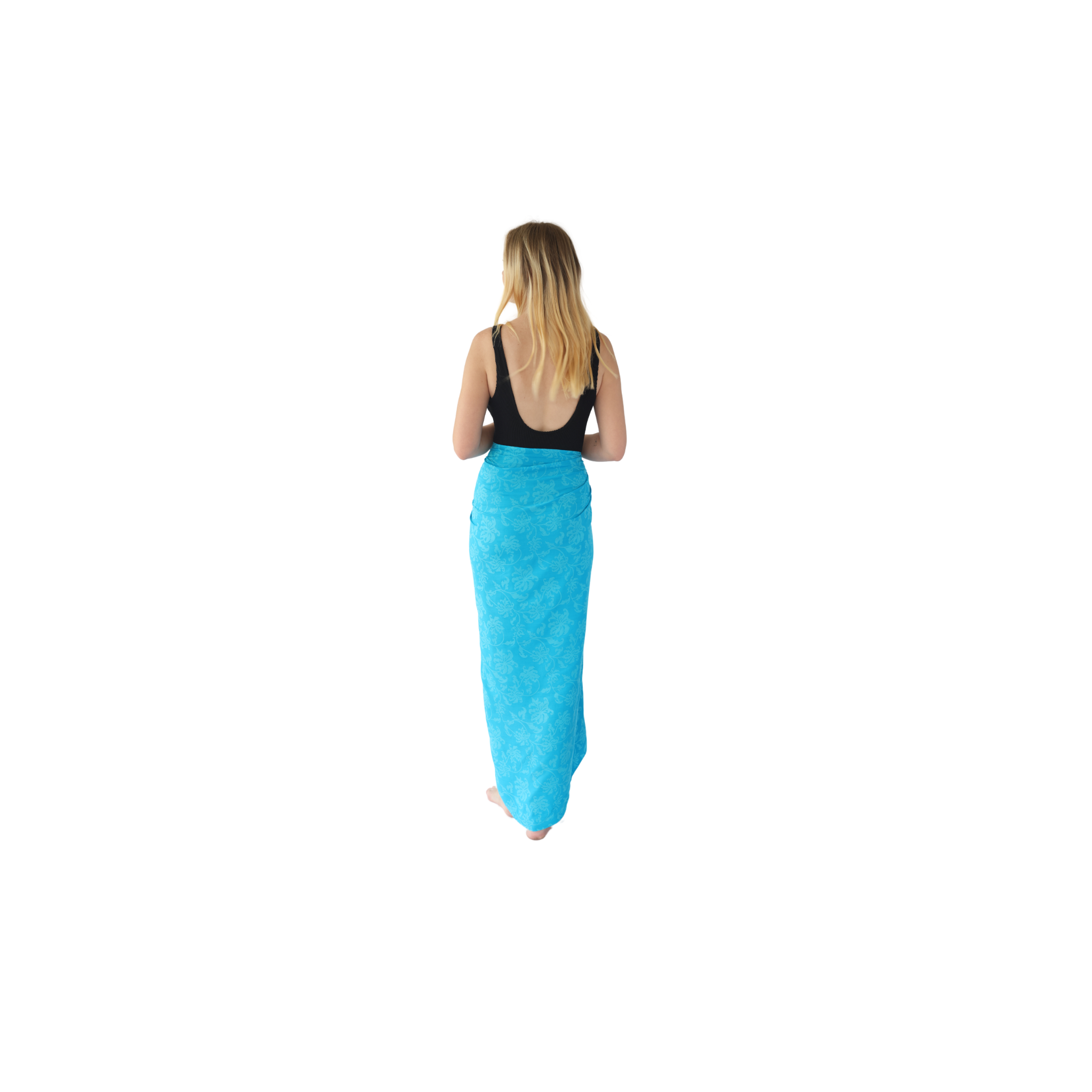 Noosa Sarongs Burleigh Beach Cotton Sarong long skirt back view