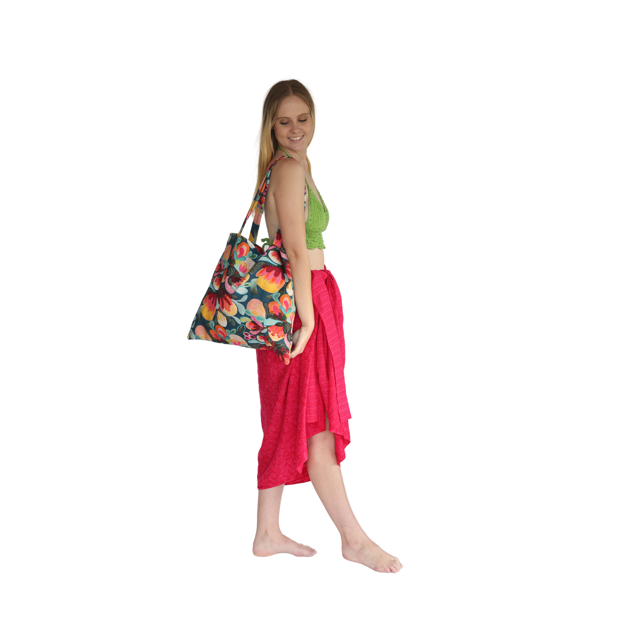 Noosa Sarongs Flora tote bags