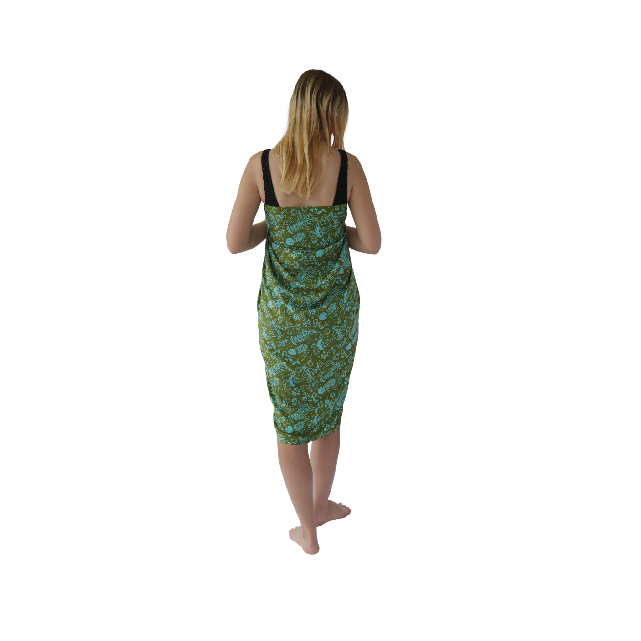 Noosa Sarongs Airlie Beach Cotton Sarong short dress back view