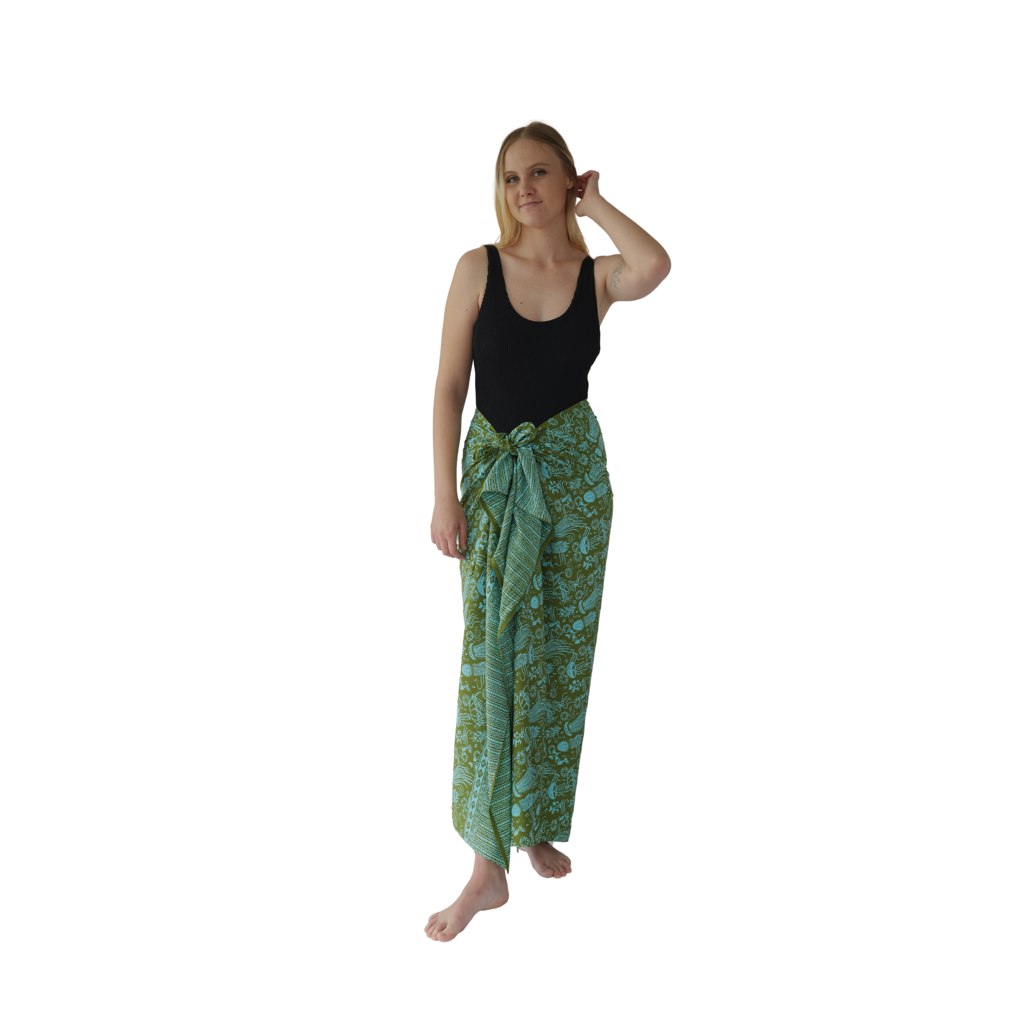 Noosa Sarongs Airlie Beach Cotton Sarong  long skirt front view