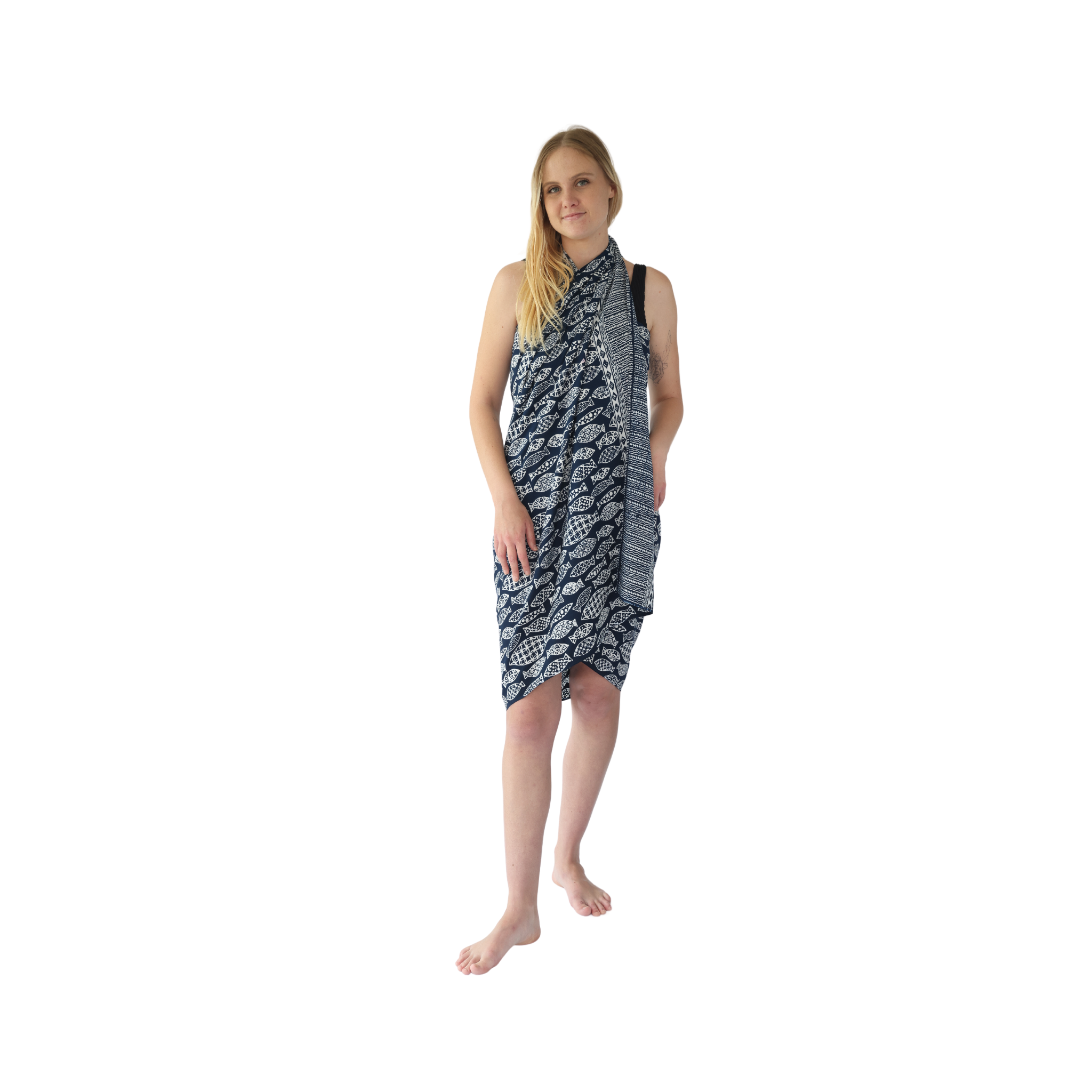 Noosa Sarongs Broome Beach Cotton Sarong short halter dress front view