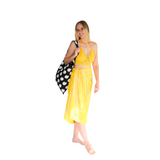 Noosa Sarongs Daisy black tote bags